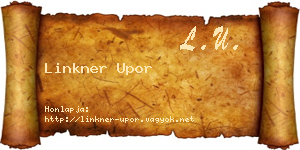 Linkner Upor névjegykártya